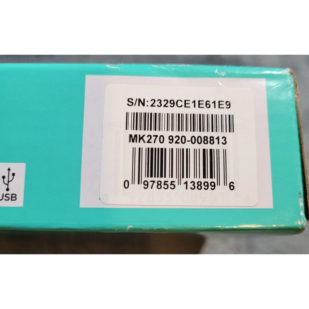 Logitech MK270‎ Wireless Keyboard & Mouse Combo Black New